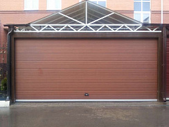 Секционные гаражные ворота Doorhan RSD02, панель доска, 5000х2800